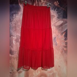 LC Lauren Conrad Vibrant pink Maxi Skirt